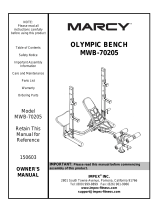 Marcy MWB-70205 Owner's manual