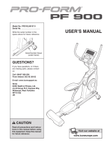 Pro-Form PF 900 User manual