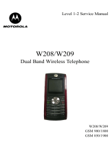 Motorola W208 Refresh User manual