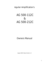 Aguilar AG 500-112C Owner's manual