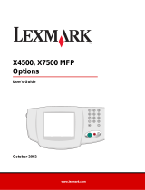 Lexmark X4500 User manual