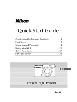 Nikon COOLPIX P340 Quick start guide