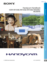 Sony HDR-XR100E User manual