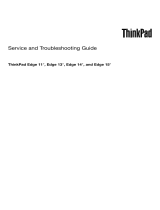 Lenovo ThinkPad Edge 13 Owner's manual