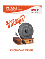 Pyle VINTAGE PLTT21BT User manual