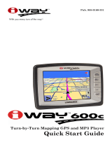 Lowrance iWAY 600C Quick start guide