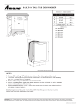 Amana ADB2500AWQ Supplementary Manual