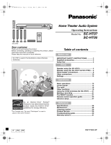 Panasonic SCHT07 Operating instructions