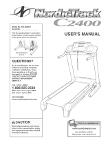 NordicTrack C2400 Treadmill User manual