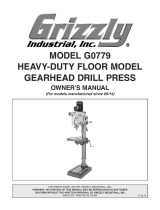 Grizzly Industrial G0779 User manual