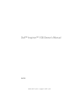 Dell Inspiron 1721 Owner's manual