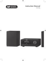 Acoustic Solutions Bluetooth DAB CD Micro System User manual