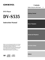 ONKYO DV-S535 User manual