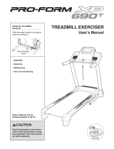 ProForm A2550 Pro Treadmill User manual