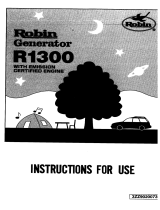 Robin R1300 Instructions For Use Manual