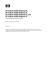HP ProBook 6445b Notebook PC User guide