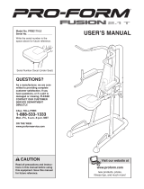 Pro-Form fusion 2.1t User manual