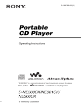 Sony D-NE300CK User manual