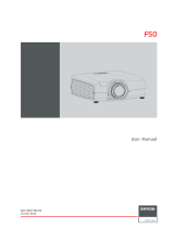 Barco F50 1080 User guide