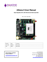 Diamond Systems Athena II PC/104 SBC User manual