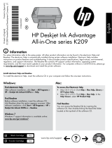 HP Deskjet Ink Advantage All-in-One Printer series - K209 Reference guide