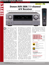 Denon AVR-3806 User manual