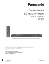 Panasonic DMP-BD87 Owner's manual