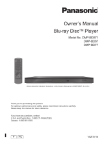 Panasonic DMP-BD77 Owner's manual