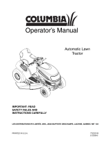 Columbia Automatic Lawn Tractor User manual