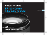 Canon EF 100-400mm f/4.5-5.6L IS USM User manual