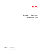 H3C MSR 930 Installation guide