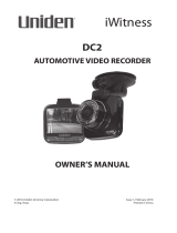 Uniden IWITNESS DC2 Owner's manual