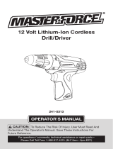 MasterForce 241-0313 User manual