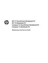 HP 15-g100 Notebook PC series User guide