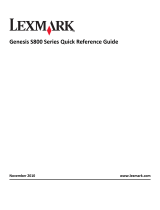 Lexmark GENESIS S815 Quick Reference Manual