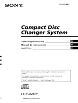Sony CDX-505RF User manual