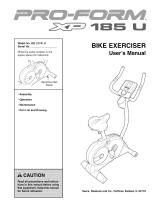 ProForm XP 185 U User manual