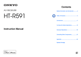 ONKYO (HT-R591, HTP-591) Owner's manual