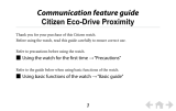 Citizen Eco-Drive Proximity Features Manual