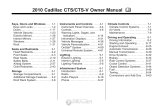 Cadillac 2010 CTS Owner's manual