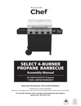 Master Chef Select 4-Burner Assembly Manual