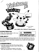 Yahtzee JUNIOR Pokemon Edition Game Operating instructions