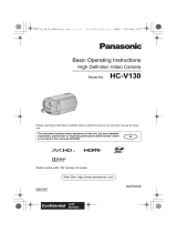 Panasonic HC-V130 Owner's manual