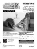 Panasonic SCPM71SD Operating instructions