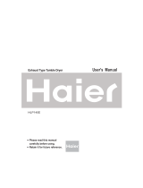 Haier HLP140E - 2.6 cu. Ft. Portable Vented Electric Dryer User manual