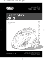 Vax G3 V111 Owner's manual