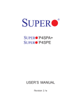 Supermicro P4SPA Plus User manual