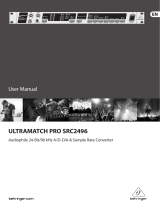 Behringer Ultramatch Pro SRC2496 User manual