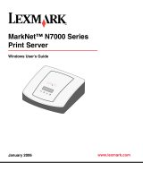Lexmark MARKNET N7000 PRINT SERVER User manual