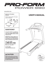 Pro-Form PFTL15610.0 User manual